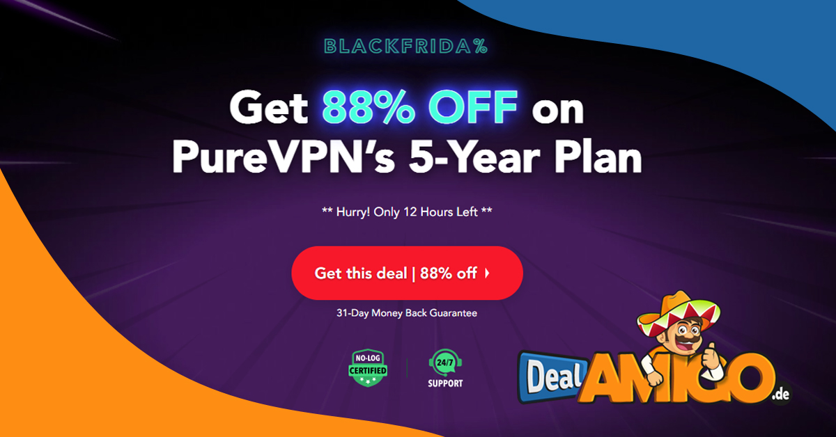 VPN Black Friday Deal: 88% Rabatt - 5 Jahre VPN Dienst nur 71 Euro!