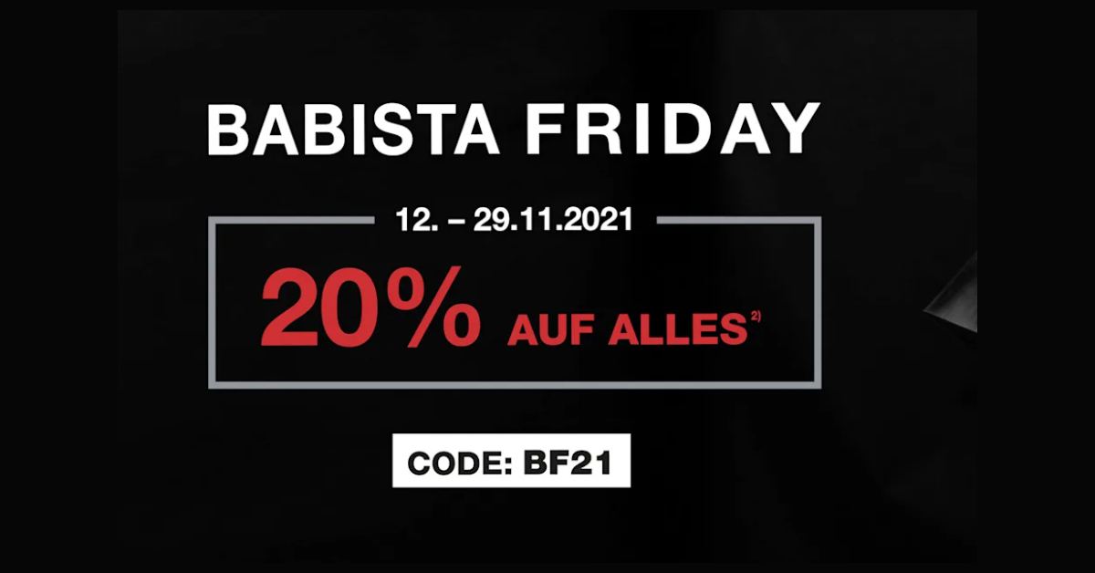 BABISTA FRIDAY - jetzt 20% auf ALLES