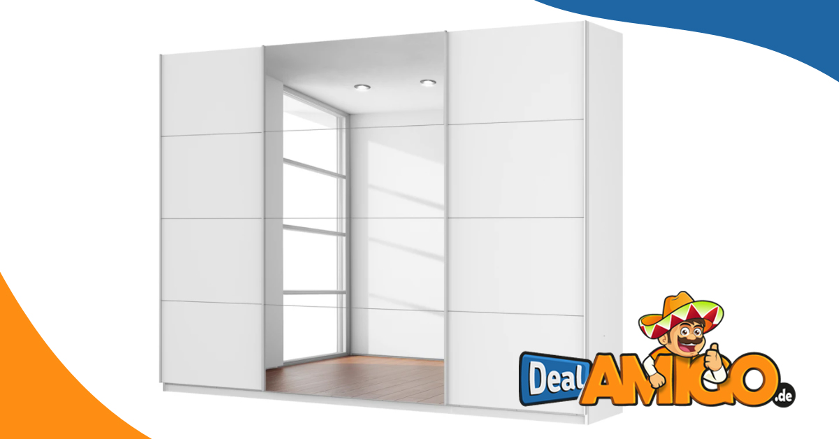 Schwebetürenschrank Quadra (mit Spiegel) Höhe 230 cm - Breite 315 cm nur 479,99€