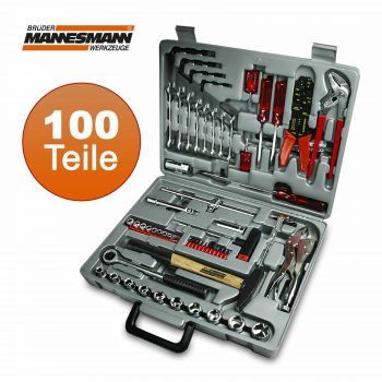 BRÜDER MANNESMANN® 100-tlg Werkzeugkoffer Ratschenkasten Toolbox Knarrenset Bits