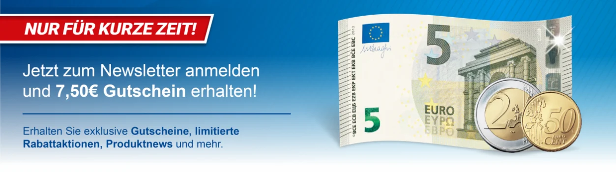 Pollin - Willkommens-Gutscheins von 7,50€ bei Newsletter-Anmeldung