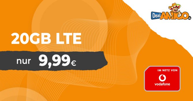 20GB Allnet Flat für nur 9,99€ im Vodafone Netz