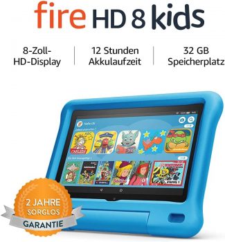 Fire HD 8 Kids-Tablet | Ab dem Vorschulalter | 8-Zoll-HD-Display nur 64,99€