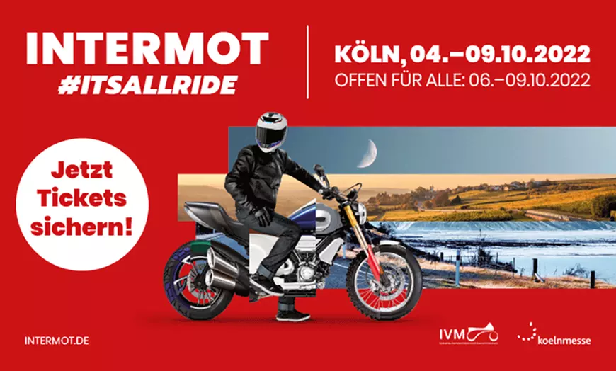 Tagesticket für die INTERMOT 2022 vom 06.10.-09.10. in Köln (bis zu 50% sparen)