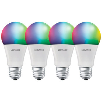 4 x LED Smart+ Birne 9W = 60W E27 matt 806lm RGBW 2700K-6500K Dimmbar Bluetooth nur 9,99 Euro