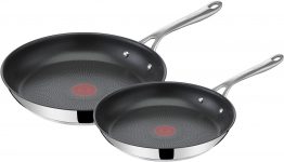 Otto Deal des Tages - Tefal Pfannen-Set »Jamie Oliver Cook's Direct«, Edelstahl (2-tlg), Ø 24 + 28 cm, sichere Antihaftversiegelung, Thermo-Signal Temperaturindikator, leichte Reinigung, induktionsgeeignet