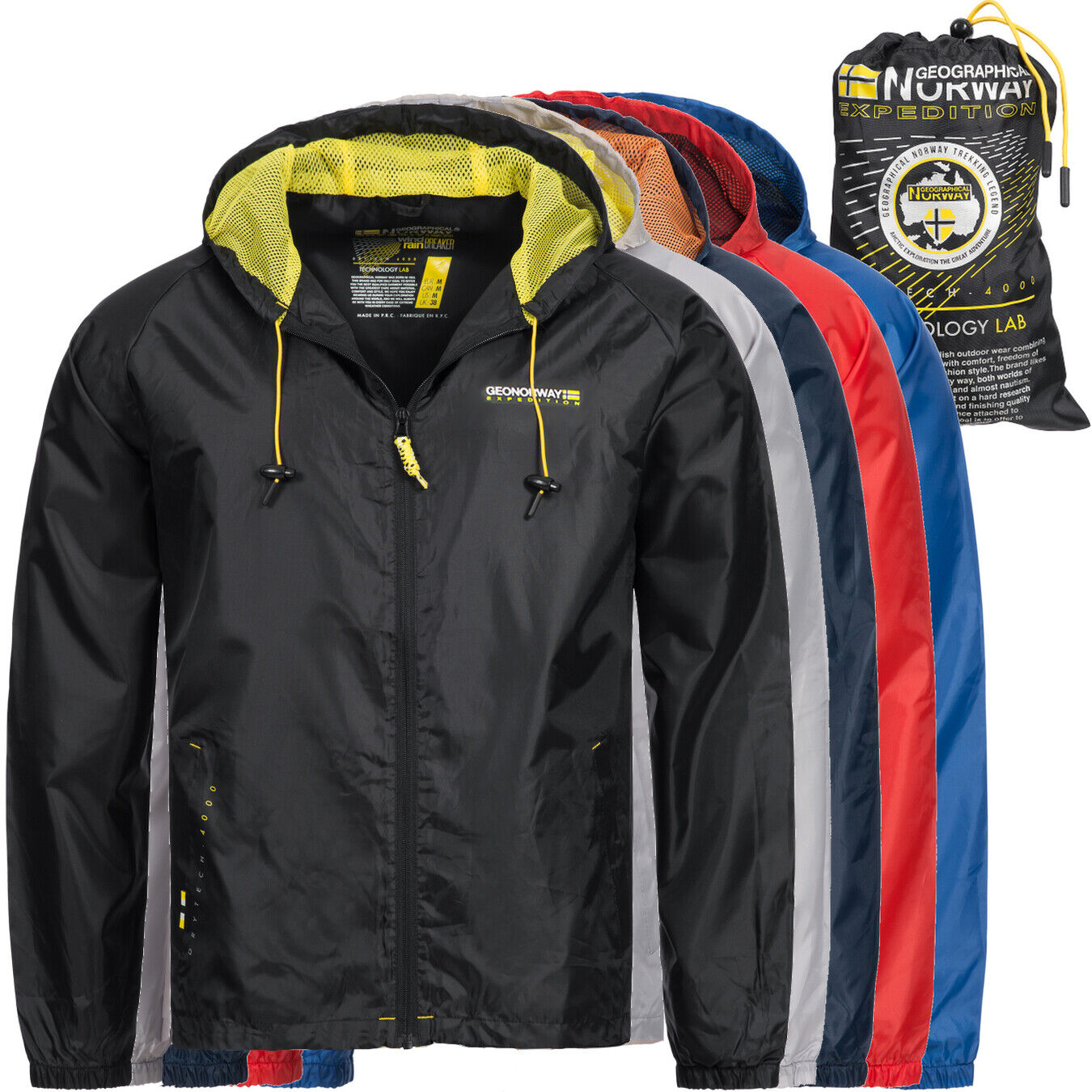 Geographical Norway Jacke Herren Regenjacke Windbreaker Outdoor mit Tasche OMBOA nur 24,90 Euro