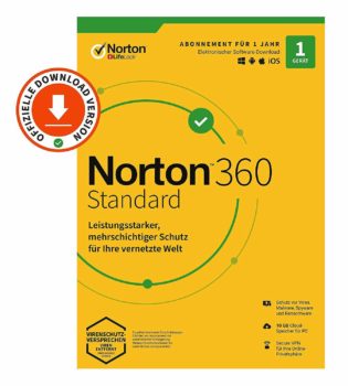 Norton 360 Standard | 1 Gerät | 1 Jahr | PC/Mac/iOS/Android | Download-Version nur 5 Euro