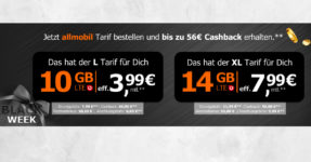 10 GB LTE im Vodafone-Netz für effektiv 3,99 Euro monatlich - 46 Euro Cashback & 50€ Wechselbonus