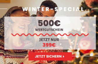Travador - Winter-Special: 500€ Wertgutschein für nur 399 Euro