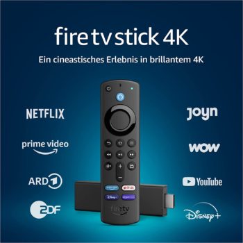 Fire TV Stick 4K mit Alexa-Sprachfernbedienung (mit TV-Steuerungstasten) nur 24,99 Euro