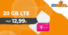 Telekom Netz - 20GB LTE nur 12,99€ - 30GB LTE nur 14,99€ und 40GB LTE nur 19,99 Euro monatlich