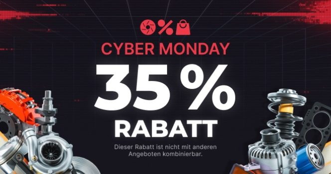 CYBER MONDAY! 35% RABATT* bei Autodoc