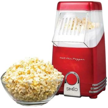 Simeo Popcornmaschine Popcorn Maker Heißluft-Popcorn-Maschine ohne Fett/Öl nur 17,99 Euro