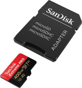 Sandisk »Extreme PRO® microSD™ 400GB« Speicherkarte (400 GB, Class 10, 200 MB/s Lesegeschwindigkeit) nur 39,99 Euro