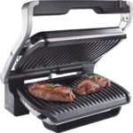 Tefal Kontaktgrill Optigrill GC705D, 2000 W, 6 Programme; passt Temperatur und Grillzyklus ans Grillgut an nur 109 Euro