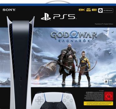 PlayStation 5 -Digital Edition, inkl. God of War Ragnarök (Download Code) für 519,99 Euro