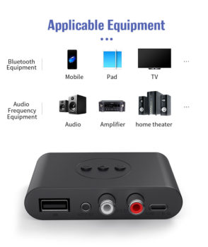 Bluetooth 5,0 Audio Empfänger RCA 3,5mm AUX Wireless Adapter nur 4,89 Euro