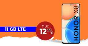 Honor X8 128GB & 30€ Wechselbonus mit 11GB LTE nur 12,99 Euro monatlich - nur 19 Euro Zuzahlung