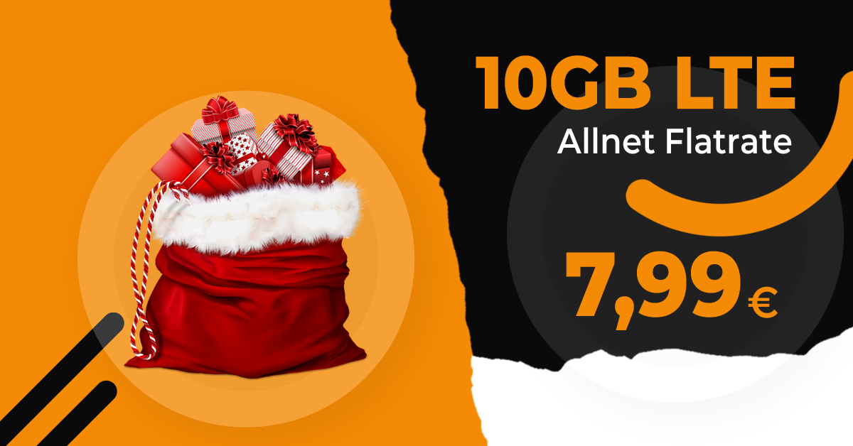 Monatlich kündbar - 7GB LTE nur 5,99 Euro - 10GB LTE nur 7,99 Euro & 16GB LTE nur 9,99 Euro monatlich