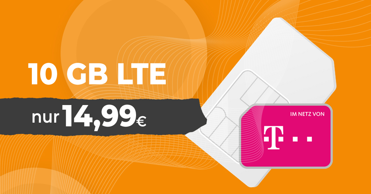 Monatlich kündbar im Telekom Netz - 10GB LTE nur 14,99€ - 15GB LTE nur 19,99€ und 25GBLTE nur 24,99 Euro monatlich
