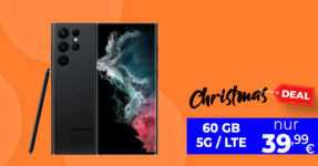 Samsung Galaxy S22 Ultra -256GB Version- für einmalig 169 Euro & 100 Euro Wechselbonus mit 60GB LTE5G nur 39,99 Euro monatlich + 12 Monate Disney+ geschenkt