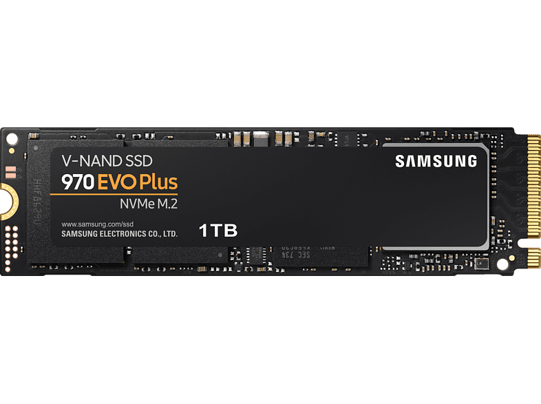 SAMSUNG 970 EVO Plus Festplatte Retail, 1 TB SSD M.2 via NVMe, intern nur 96,99 Euro