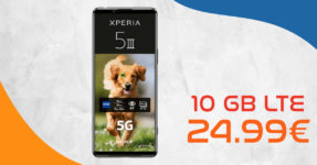 Sony Xperia 5 III 5G mit 10GB LTE nur 24,99 Euro monatlich - nur 49 Euro Zuzahlung