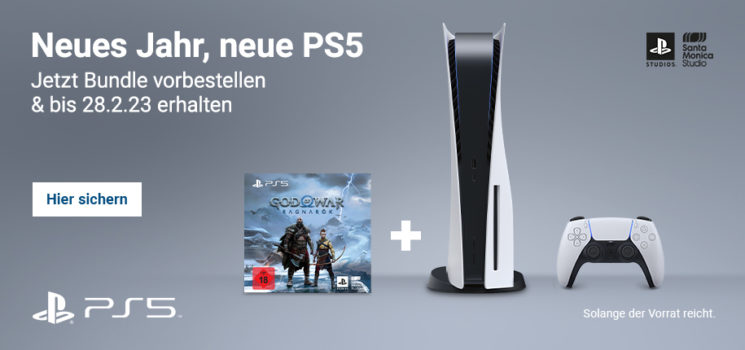 Sony PlayStation 5 Konsole inkl. God of War für 629 Euro