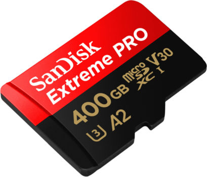 SANDISK Extreme PRO® UHS-I, Micro-SDXC Speicherkarte, 400 GB, 200 MB/s nur 38 Euro
