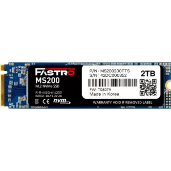 2TB Mega Fastro MS200 M.2 PCIe 3.0 x4 3D-NAND TLC (MS200-2TB) nur 89 Euro