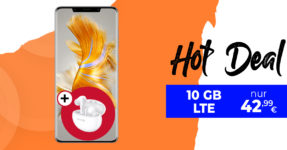 HUAWEI Mate50 Pro & HUAWEI Freebuds 5i mit 10GB LTE nur 42,99 Euro monatlich - nur 1 Euro Zuzahlung