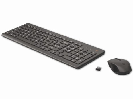 Tastatur- und Maus-Set HP 330, Wireless, schwarz nur 23,95 Euro