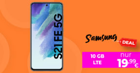 Samsung Galaxy S21 FE 5G mit 10GB LTE im Telekom Netz nur 19,99 Euro monatlich