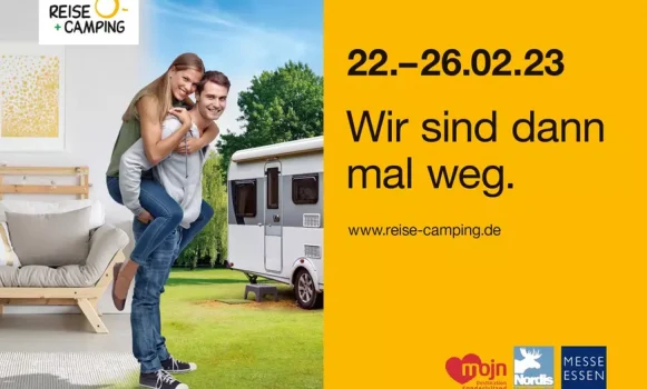 Tagesticket für die „Reise + Camping“ – NRWs größte Urlaubsmesse vom 23.02.-26.02.2023 in Essen