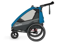 Qeridoo Fahrradanhänger Sportrex 1 Limited Edition Ocean Blue nur 369 Euro