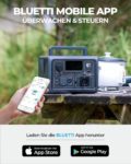 BLUETTI EB3A 600W Tragbare Powerstation Solargenerator 268Wh LiFePO4 für Camping nur 249 Euro