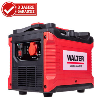 WALTER Inverter Stromerzeuger 1000W WWS-IGS1000, Benzin Notstromagreggat für 299 Euro