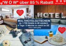 ♥ Happy Valentine ♥ HotelDEAL für 2, ca. 1.700 Hotels bis 5* n. Wahl (UVP359,-) nur 31,99 Euro