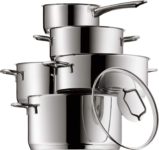 WMF Topfset Induktion Kochtopfset 5tlg Topf Glasdeckel Astoria Edelstahl 18/10 nur 99,99 Euro