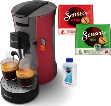 Philips Senseo Kaffeepadmaschine Select CSA240/90, inkl. Gratis-Zugaben im Wert von € 14,- UVP nur 59,90 Euro