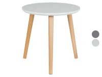 LIVARNO home Beistelltisch, aus Massivholz, Ø40cm nur 9,99 Euro