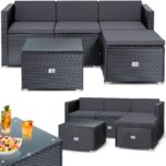 KESSER® Polyrattan Lounge Aruba – Gartenlounge für 3-4 Personen für 239,99 Euro