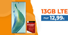 Honor Magic 5 Lite 5G & McAfee LiveSafe Attach & 30 Euro Wechselbonus mit 13GB LTE nur 12,99 Euro monatlich