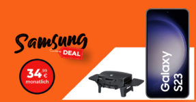 Vatertag DEAL - Samsung Galaxy S23 & Enders Grill Urban für einmalig 111 Euro mit 50 Euro Wechselbonus und 20 GB LTE nur 34,99 Euro monatlich