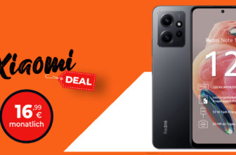 Xiaomi Redmi Note 12 5G mit 10GB LTE nur 16,99 Euro monatlich – nur 1 Euro Zuzahlung und kein Anschlusspreis