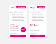 Disney+ by Telekom 12Monate für nur 3 Euro monatlich