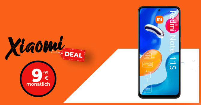 Xiaomi Redmi Note 11S & 30€ Wechselbonus mit 10 GB LTE nur 9,99 Euro monatlich