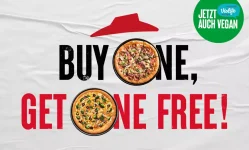 2-für-1 Pizza-Angebot auf alle Teigsorten, Teiggrößen zum Mitnehmen oder im Restaurant, bei Pizza Hut