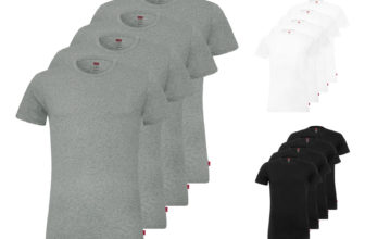 4er Pack Levi's Herren Shirts kurzarm Crew Neck V-Neck T-Shirts Stretch Cotton nur 36,99 Euro
